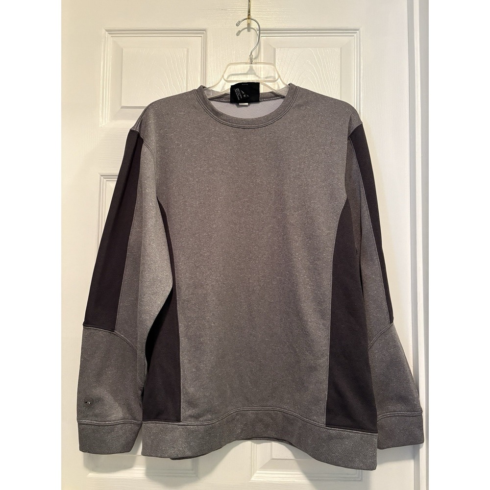 Holloway Men's Artillery Crew L/S Sweater Shirt - XL - Grey/Black
